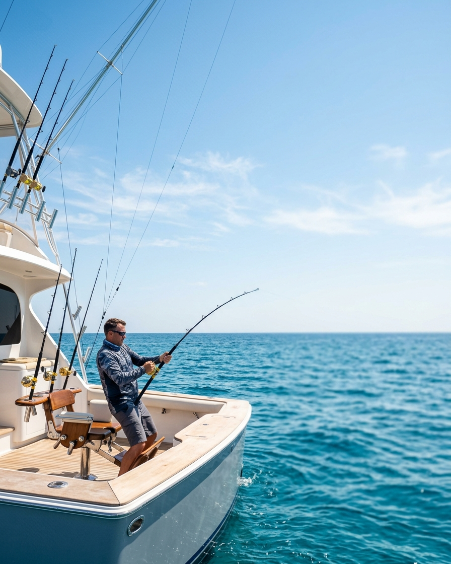 رحلة صيد سمك على يخت خاص في البحر الأحمر